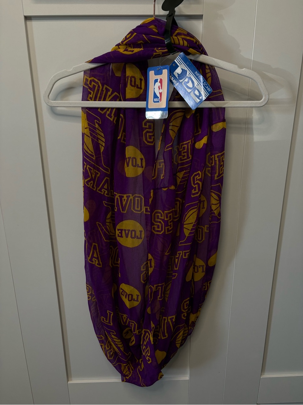 NBA LOS ANGELES LAKERS sheer infinity scarf